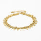 Armband muntjes en bolletjes chain goudkleurig