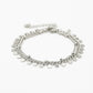 Armband muntjes en bolletjes chain zilverkleurig