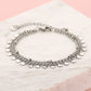 Armband muntjes en bolletjes chain zilverkleurig