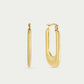 statement oorhangers met motief goudkleurig