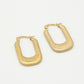 statement oorhangers met motief goudkleurig