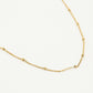 Ketting goudkleurig bolletjes 45cm