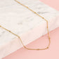 Ketting goudkleurig bolletjes 45cm