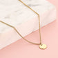 ketting met munt goudkleurig 45cm