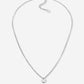 ketting met munt zilverkleurig 45cm