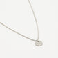 ketting met munt zilverkleurig 45cm