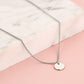 ketting met munt zilverkleurig 45cm