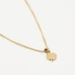 Lange ketting klaver goudkleurig 45cm