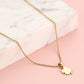 Lange ketting klaver goudkleurig 45cm