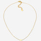 ketting ruitjes goudkleurig