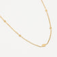 ketting ruitjes goudkleurig