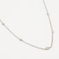 ketting ruitjes zilverkleurig