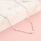 ketting ruitjes zilverkleurig