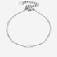 armband ruitjes zilverkleurig