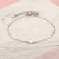armband ruitjes zilverkleurig