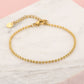 armband ball chain mini goudkleurig