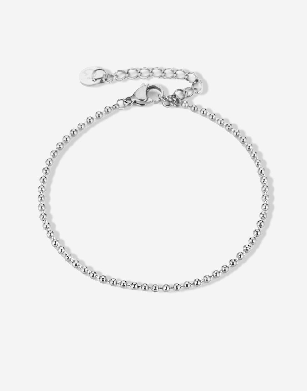 armband ball chain mini zilverkleurig