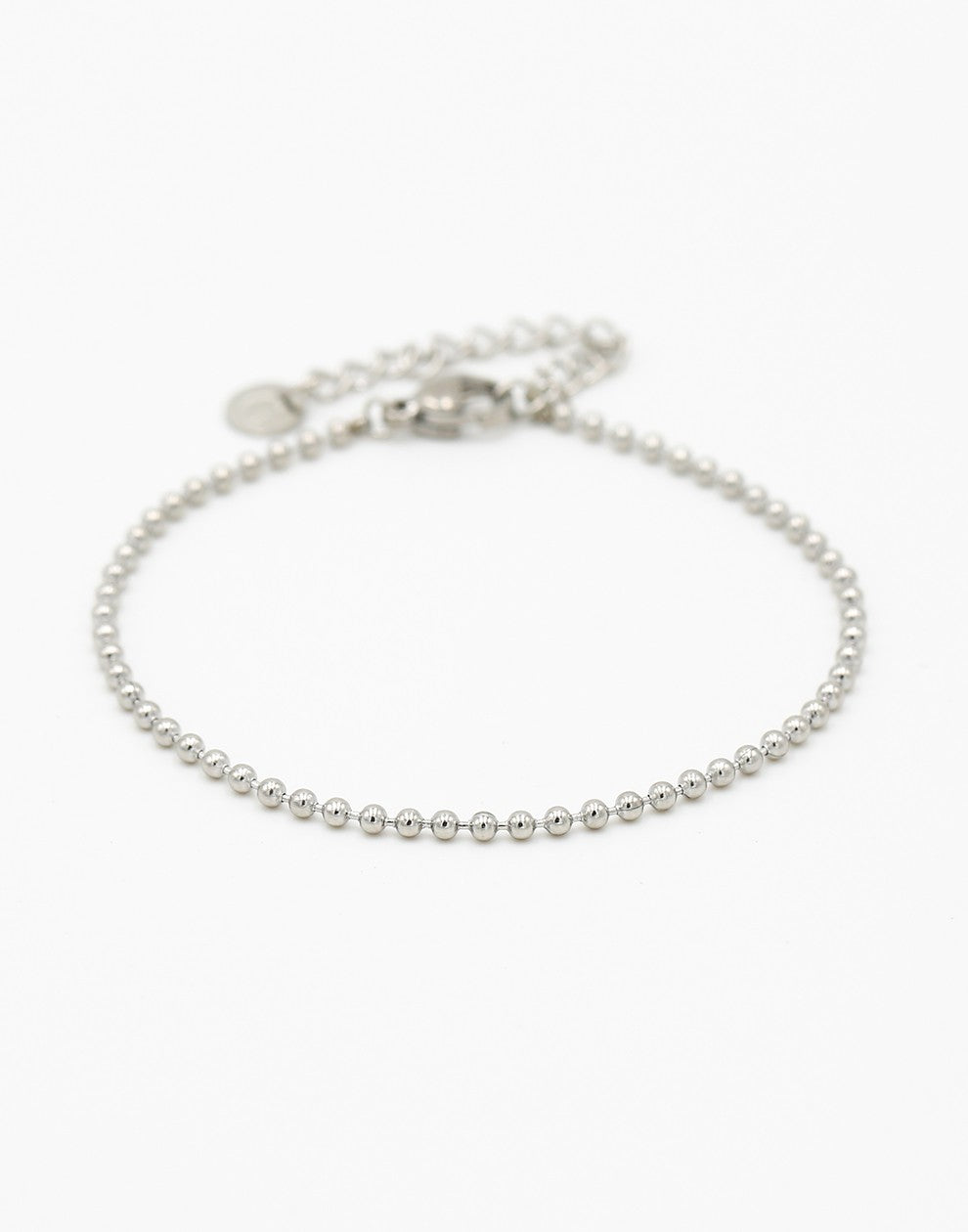 armband ball chain mini zilverkleurig