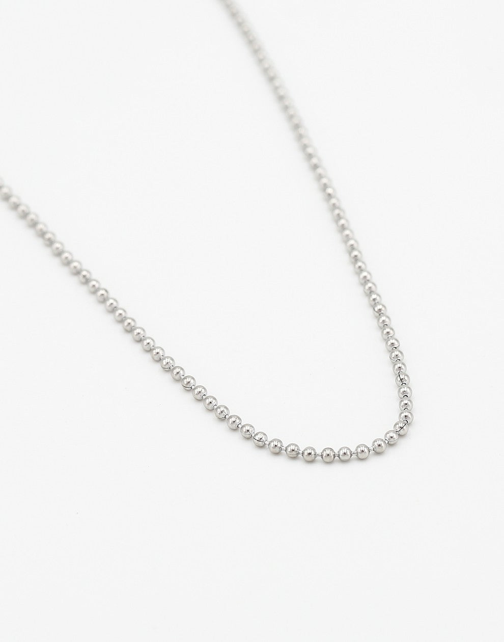 Ketting ball chain mini zilverkleurig
