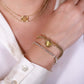 Schakelarmband hart goudkleurig
