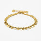 Armband bolletjes muntjes goudkleurig