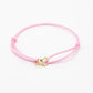 bracelet double hearts rose gold-colored