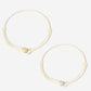 vriendschaps sieraden armbandjes hartjes beige