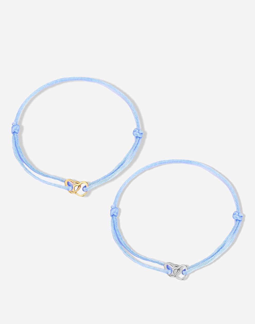 vriendschaps sieraden armbandjes hartjes blauw