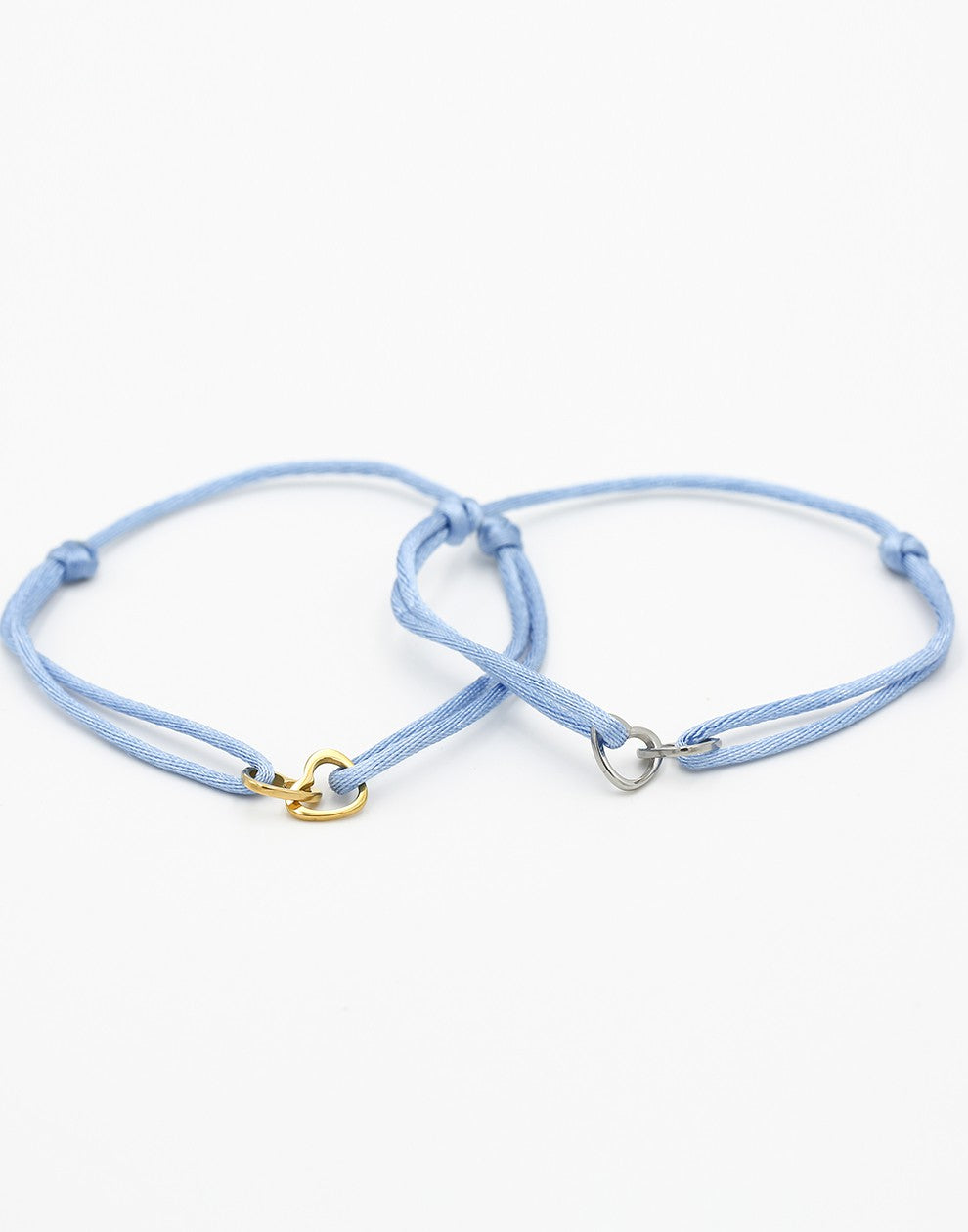 vriendschaps sieraden armbandjes hartjes blauw