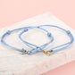 vriendschaps sieraden armbandjes hartjes blauw