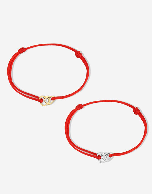 vriendschaps sieraden armbandjes hartjes rood