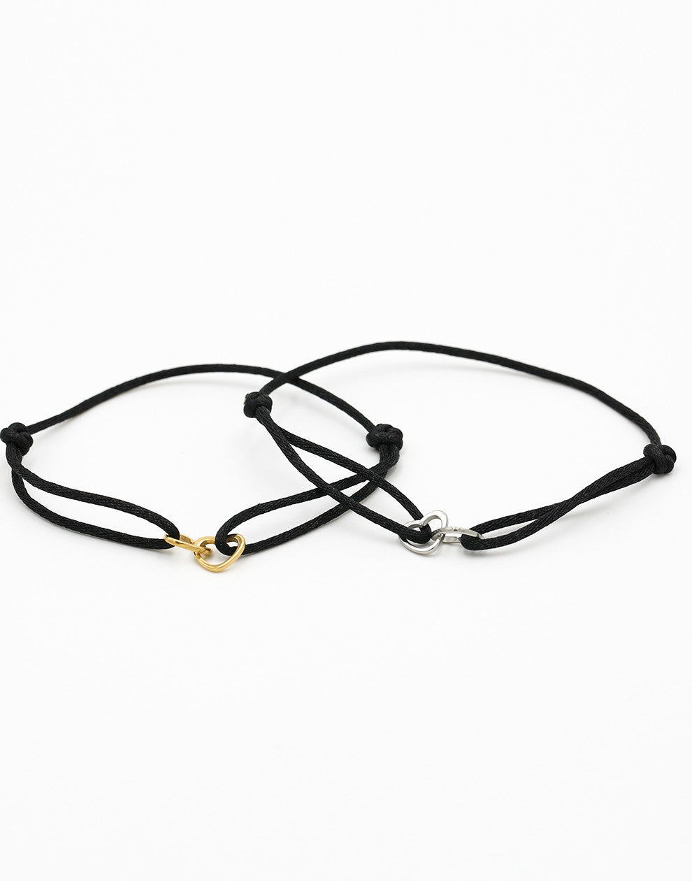 vriendschaps sieraden armbandjes hartjes zwart