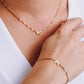 Ketting vlinder goudkleurig