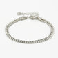 armband tennis gedraaide schakel zilverkleurig