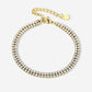Tennis armband dubbel goudkleurig