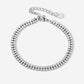 Tennis armband dubbel zilverkleurig