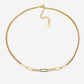 Ketting dubbele schakels goudkleurig