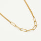 Ketting dubbele schakels goudkleurig