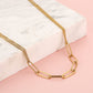 Ketting dubbele schakels goudkleurig