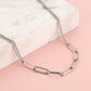 Ketting dubbele schakels zilverkleurig