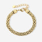 Armband cobra schakel goudkleurig