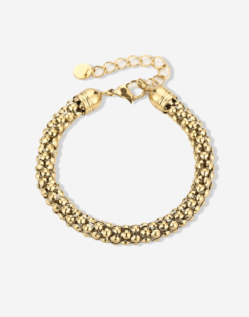 Armband cobra schakel goudkleurig