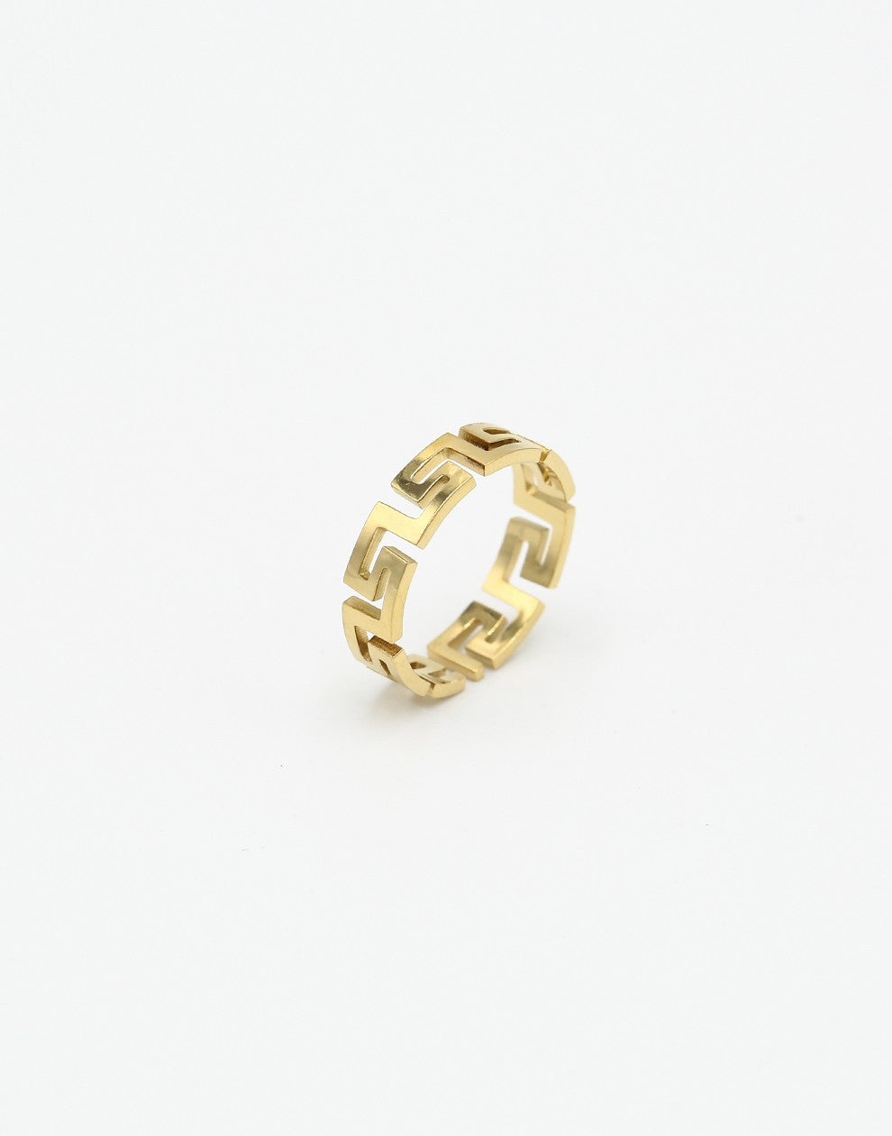 Ring Z patroon goudkleurig