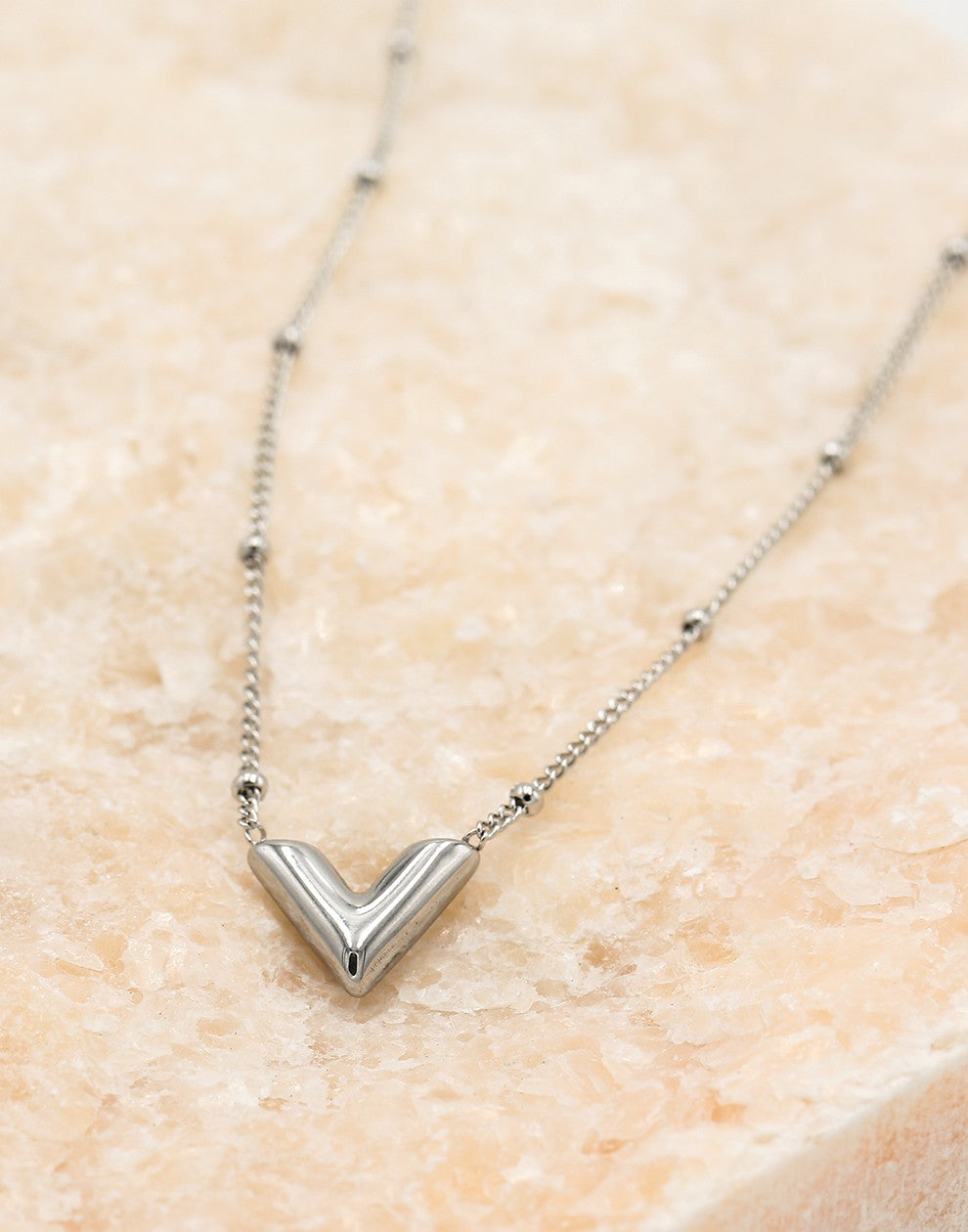 Ketting v zilverkleurig fijn