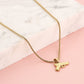 Pistool ketting goudkleurig