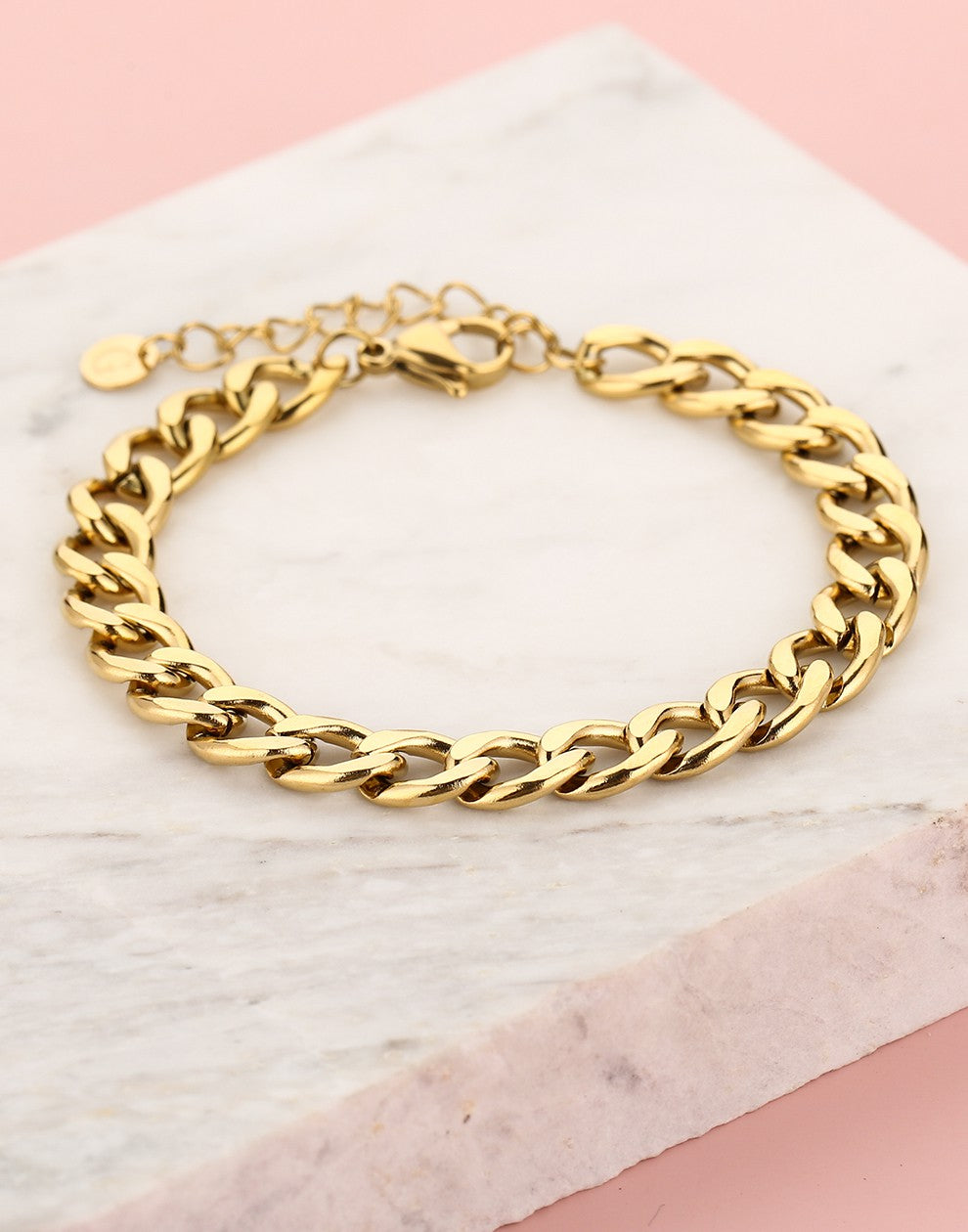schakelarmband goudkleurig