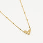 Ketting v goudkleurig fijn