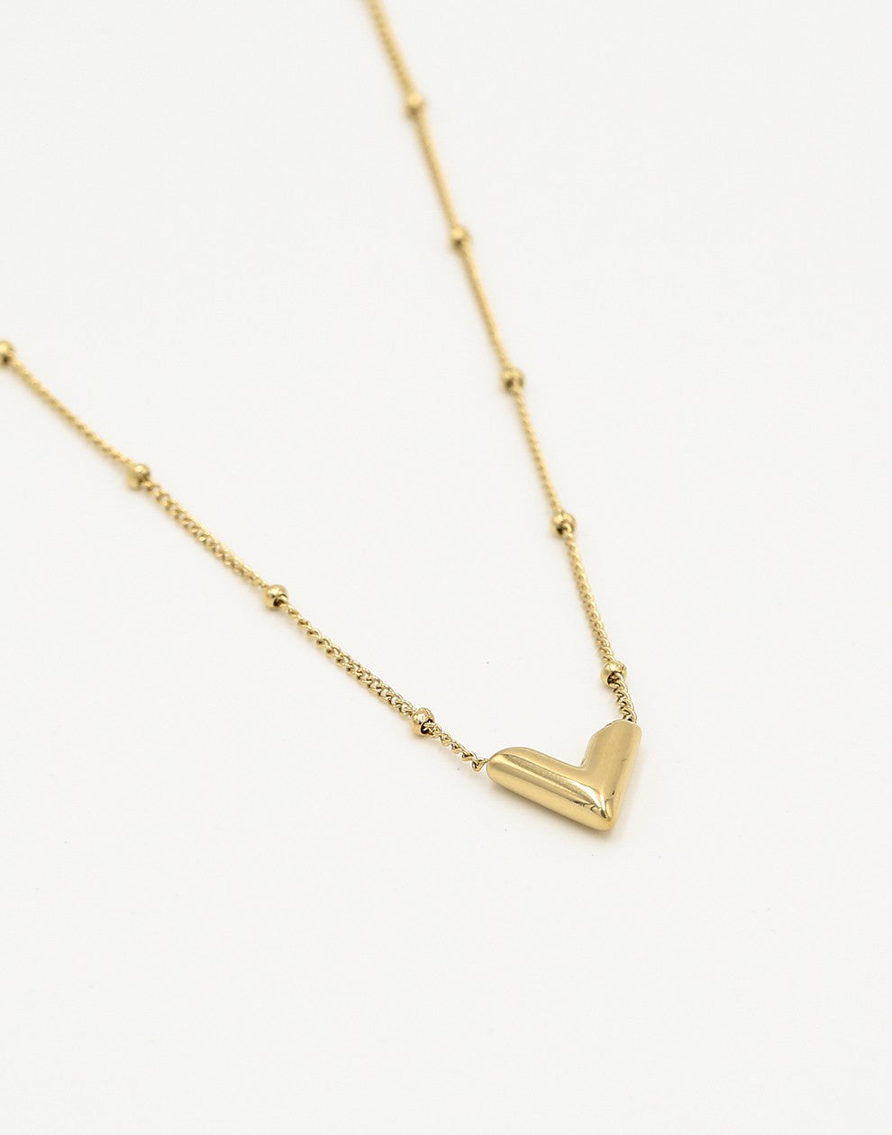 Ketting v goudkleurig fijn