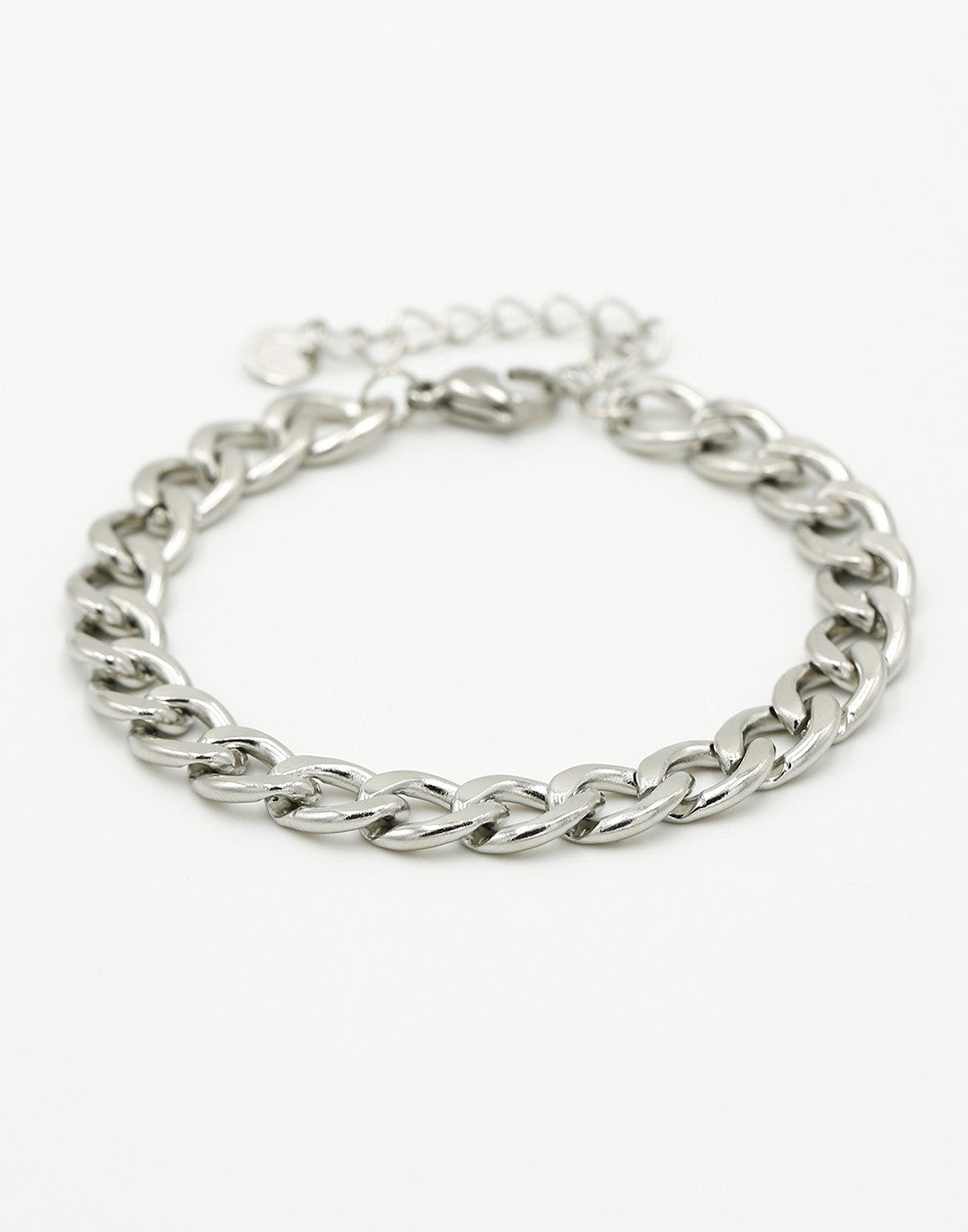 schakelarmband zilverkleurig