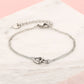 minimalistische armband hartjes zilverkleurig
